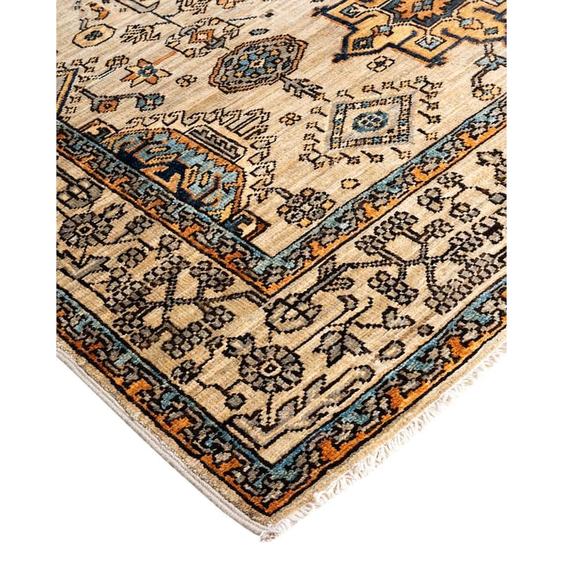 Serapi One-of-a-Kind Hand-Knotted Area Rug - Light Gray, 4' 1" x 6' 1" - 4' 1" x 6' 1"