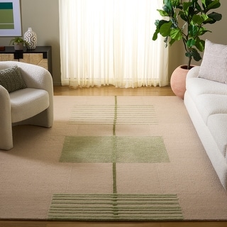 SAFAVIEH Handmade Genre Hans Mid-Century Modern Wool Rug
