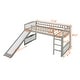 preview thumbnail 4 of 16, Space-Saving Twin Loft Bed with Slide, Ladder, and Safety Guardrails, Sturdy Pine Wood Frame, Ideal for Kids
