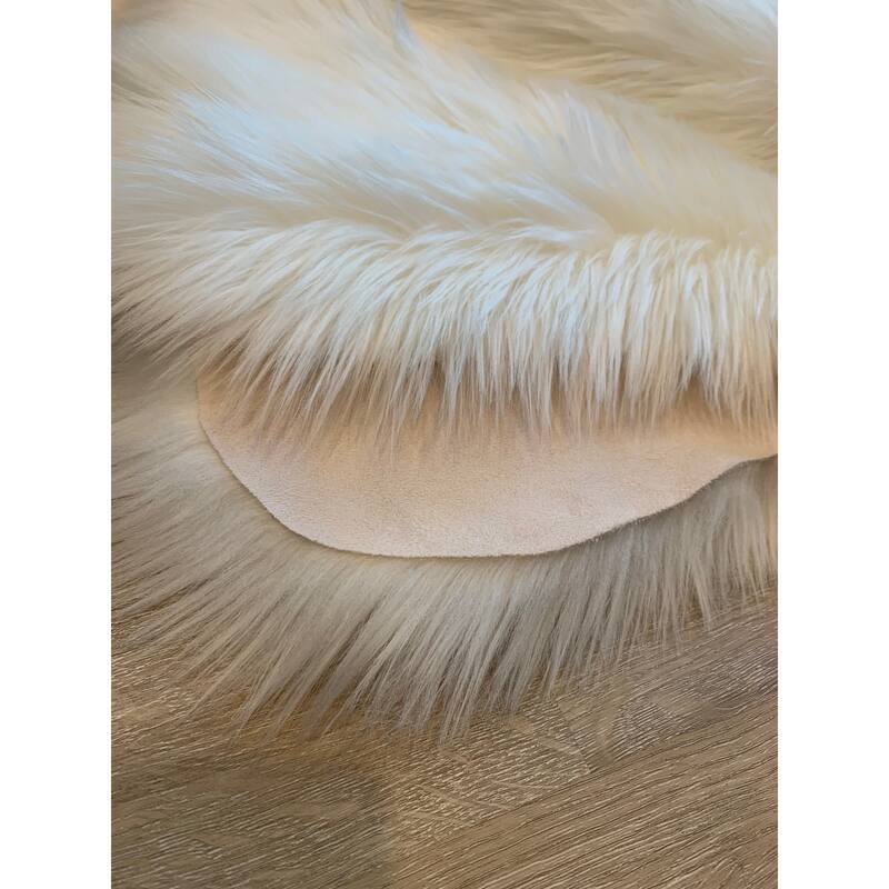 Ovella Home Premium Luxurious Faux Sheepskin 2-Pelt Plush Shag Accent Rug - 3' x 4' - 3' x 4'