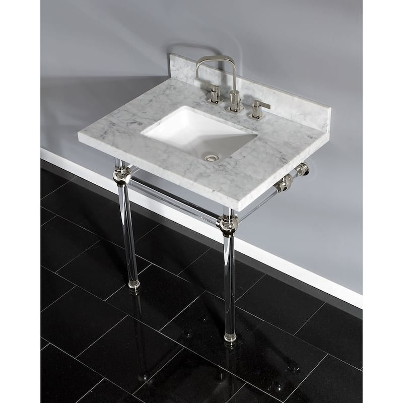 Kingston Brass Templeton 30" Rectangular Marble Wall Mounted Bathroom