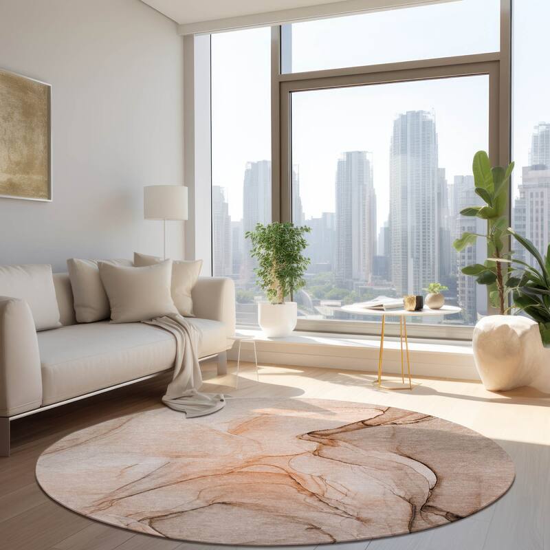 Allora Unique Abstract Weather Resistant Classic Meets Modern Outdoor Rug