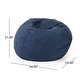 preview thumbnail 9 of 66, Madison Faux Suede 5-foot Beanbag Chair by Christopher Knight Home