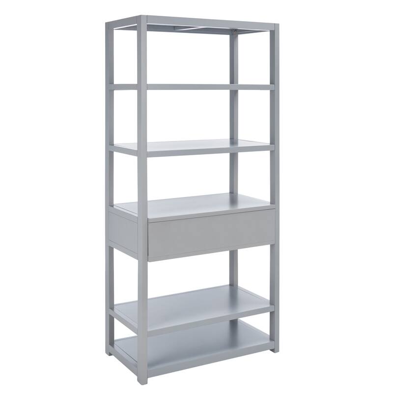 SAFAVIEH Johni 1-Drawer 5-Shelf Etagere Bookcase. - 32"W x 18"D x 70"H