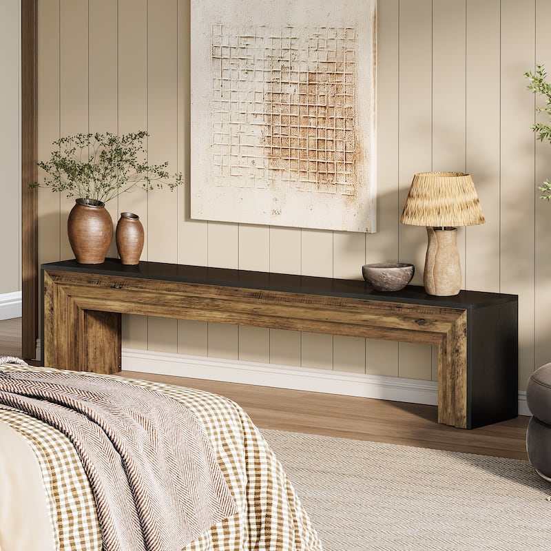 70.9" Extra Long Wooden TV Stand for 75-Inch TVs, Entertainment Center Media Console for Living Room