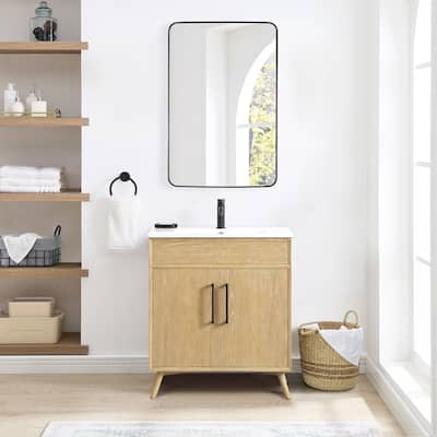 Delhi Bath Vanity with White Ceramic Basin Top without Mirror