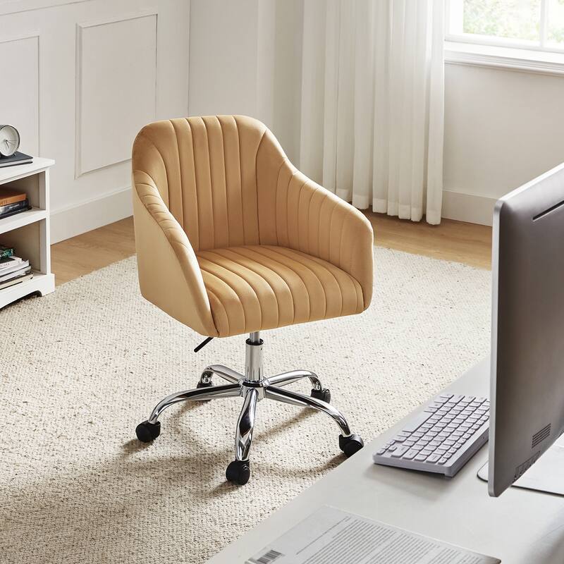 Gerhard Modern Velvet Task Chair - 360 Degree Swivel by HULALA HOME