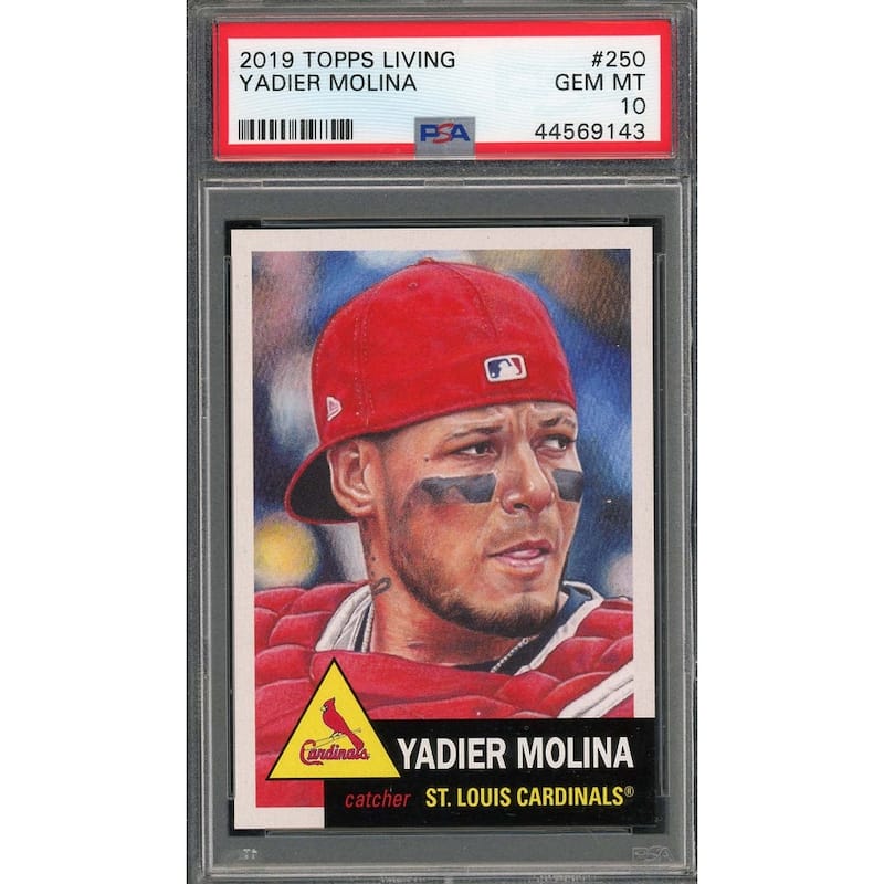 Yadier Molina 2019 Topps Living Baseball Card #250 Graded PSA 10 - 8'6" x 11'6"