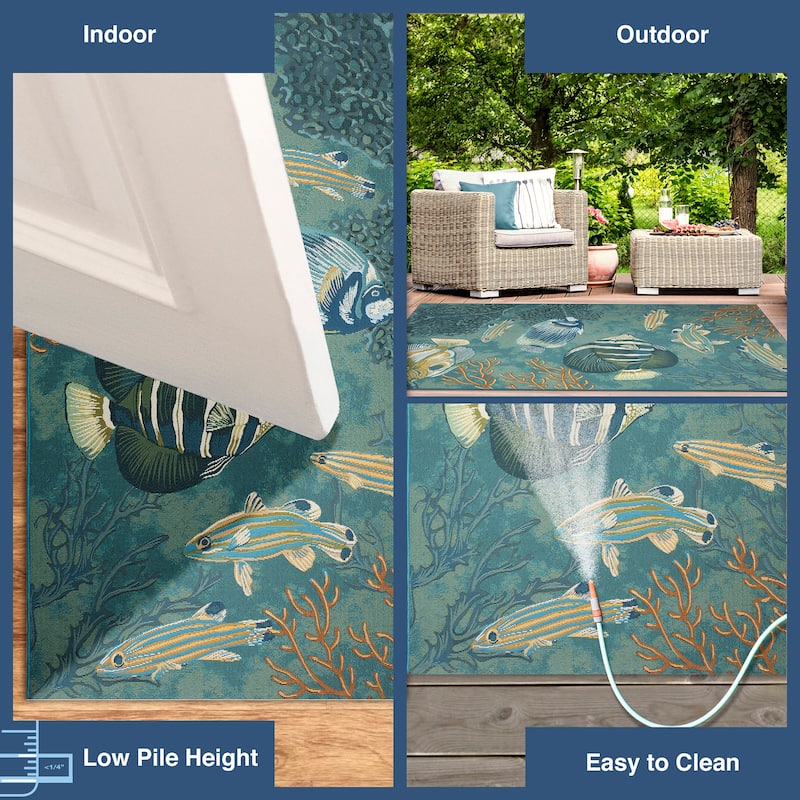 Liora Manne Marina Fish Indoor/Outdoor Rug