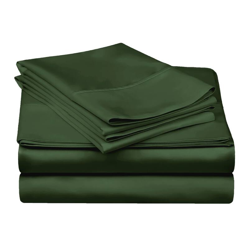 Egyptian Cotton 300 Thread Count Solid Bed Sheet Set by Superior