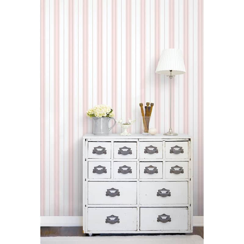 Galerie Wallcoverings Smart Stripes 2 Slim Stripe Vinyl on Non-Woven Matte Wallpaper Roll