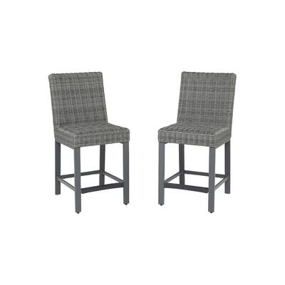 Palazzo Outdoor Barstool Set of 2 - 20.47" W x 26.57" D x 44.88" H