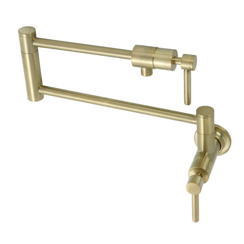 Concord Wall Mount Pot Filler - Brushed Brass
