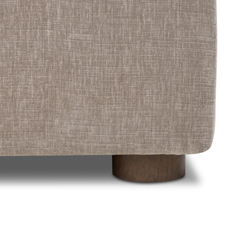 Poly & Bark Milo Sectional with Storage in Taupe Brown