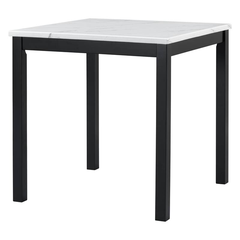 5 Piece Counter Height Dining Table Set w/ 4 Velvet Upholstered Chairs