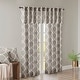 preview thumbnail 35 of 83, Madison Park Westmont Fretwork Print Grommet Top Window Curtain Panel