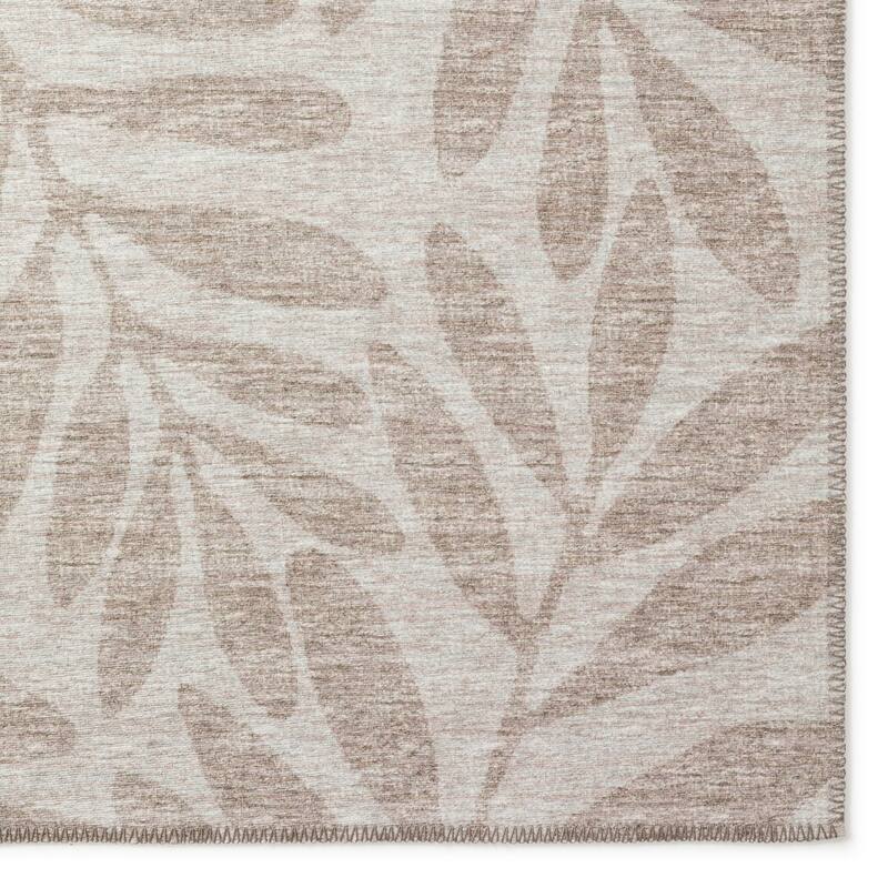 Indoor/ Outdoor Addison Yuma Foliage Motif Washable Area Rug