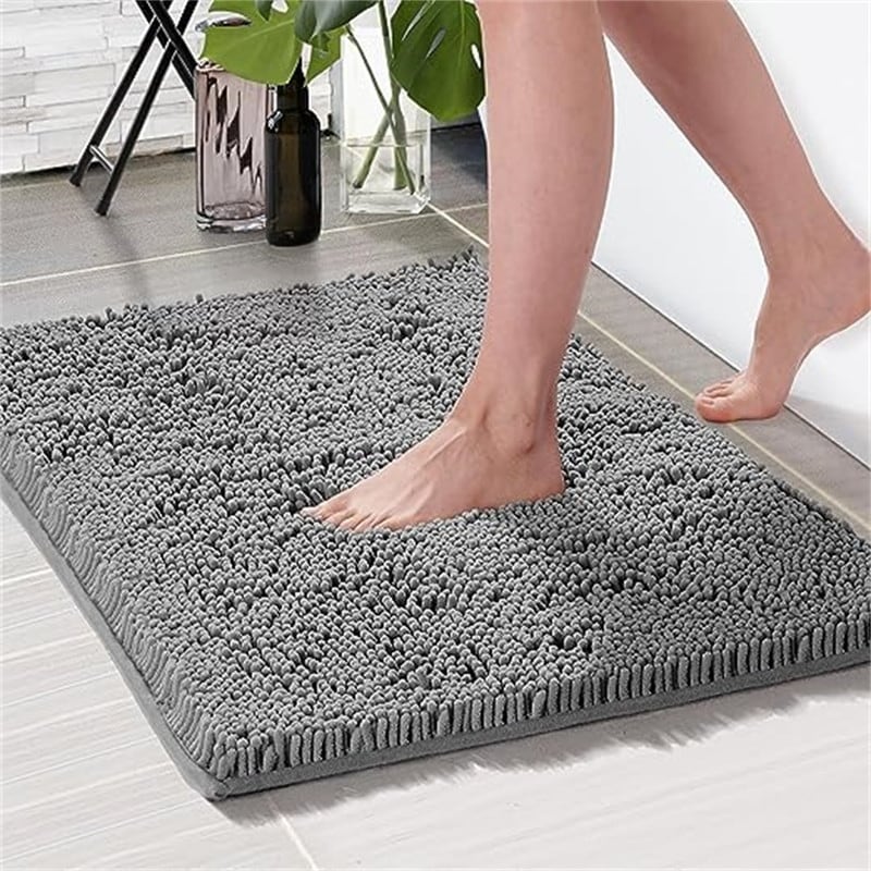 walensee Walensee Large Bathroom Rug (24 x 40, Beige) Extra Soft and  Absorbent Shaggy Bathroom Mat Machine Washable Microfiber Bath Mat f