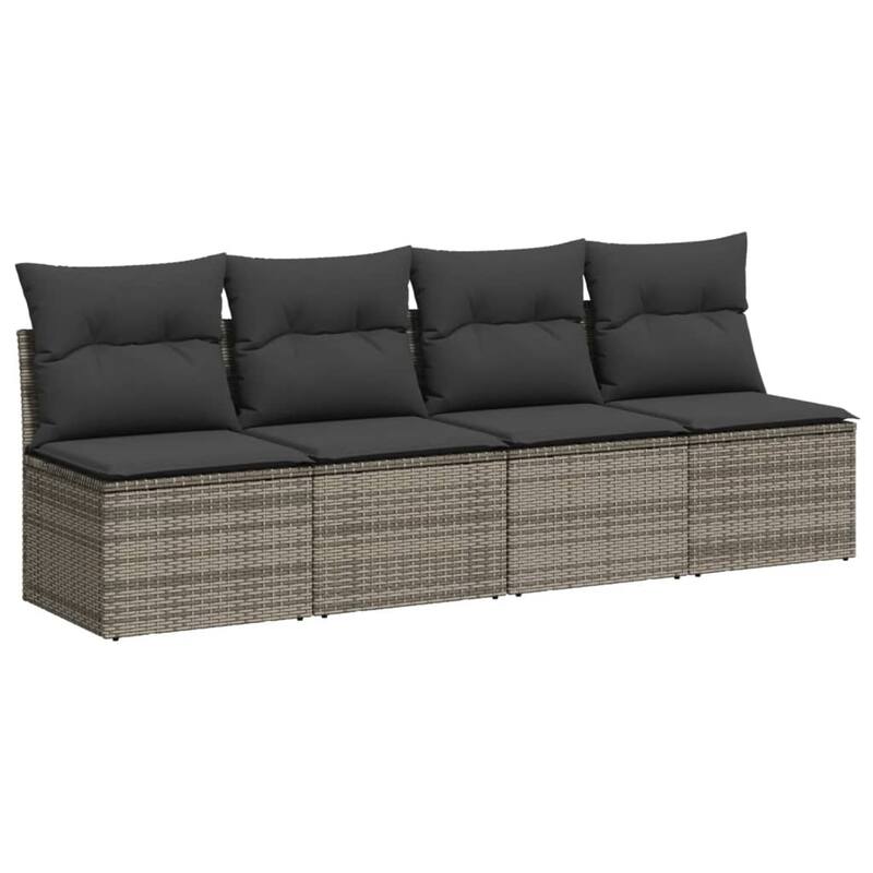 10-Piece Patio Sofa Set with Cushions - 21.7 x 39.4 x 28.7 in