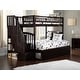 preview thumbnail 3 of 8, Westbrook Staircase Bunk Twin over Full with Twin Trundle in Espresso