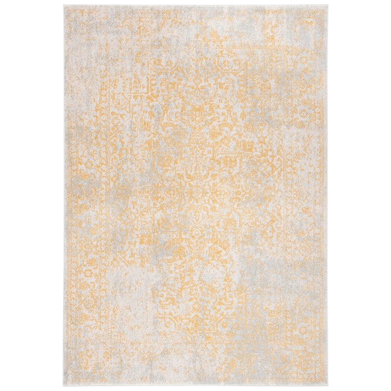 SAFAVIEH Evoke Quinn Vintage Distressed Rug - 5'3" x 7'6" - Ivory/Gold