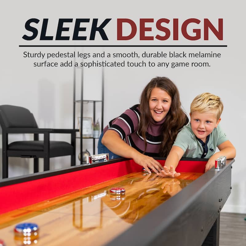 Hathaway Avenger 9-ft Shuffleboard Table - Black Finish