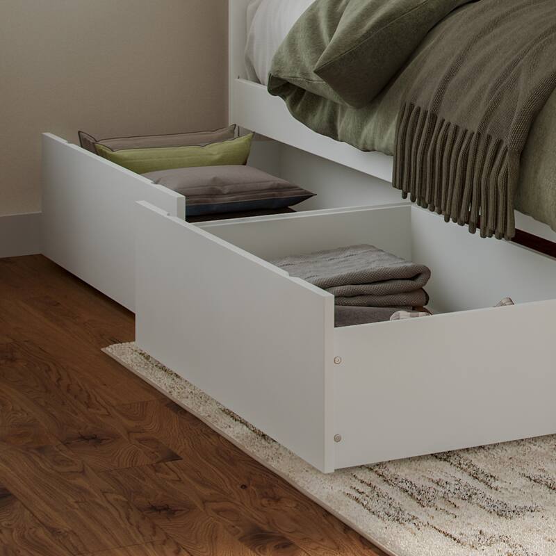 AFI Nantucket Platform Bed with Matching Footboard & Storage Drawers