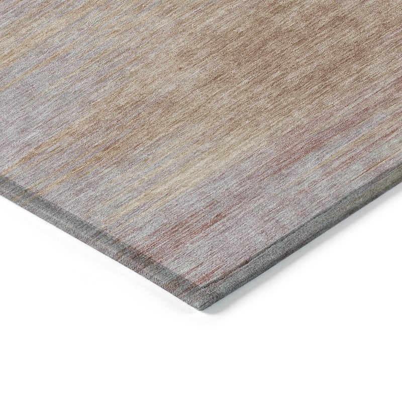 Machine Washable Indoor/ Outdoor Chantille Solid Ombre Rug