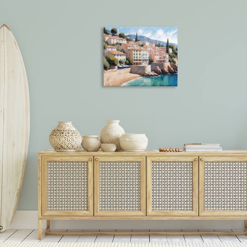 Stupell Charming Coastal Architecture Canvas Wall Art Design By Kim Allen