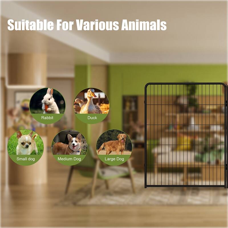 Foldable Dog Playpen,40" 8/16 Panels Portable Kennel,Indoor Outdoor