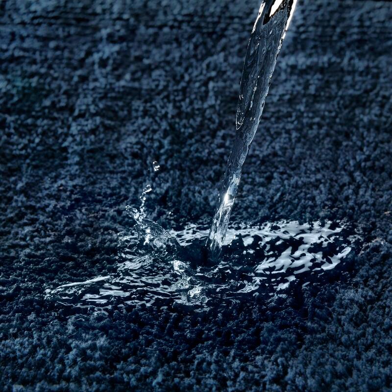 1 PCS 17x24" Cotton Tufted 3000 GSM Reversible Bath Rug Blue