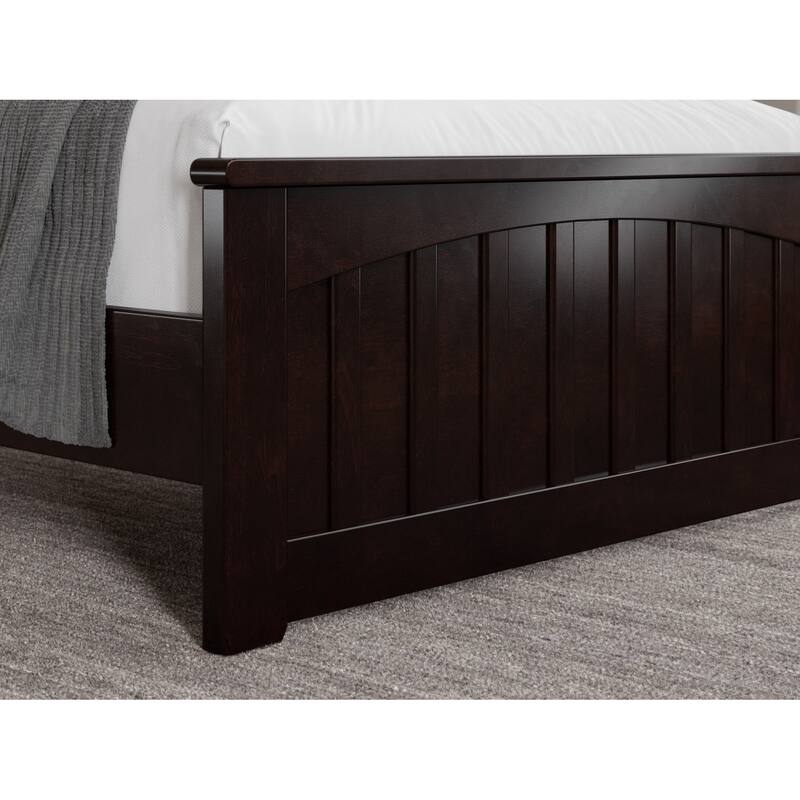 Becket Solid Wood Low Profile Platform Bed with Matching Footboard