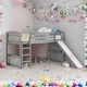 preview thumbnail 16 of 26, Stylish & Simple Twin size Loft Bed with Slide and Ladder, Maximized Space, Solid Construction & Versatility Galore