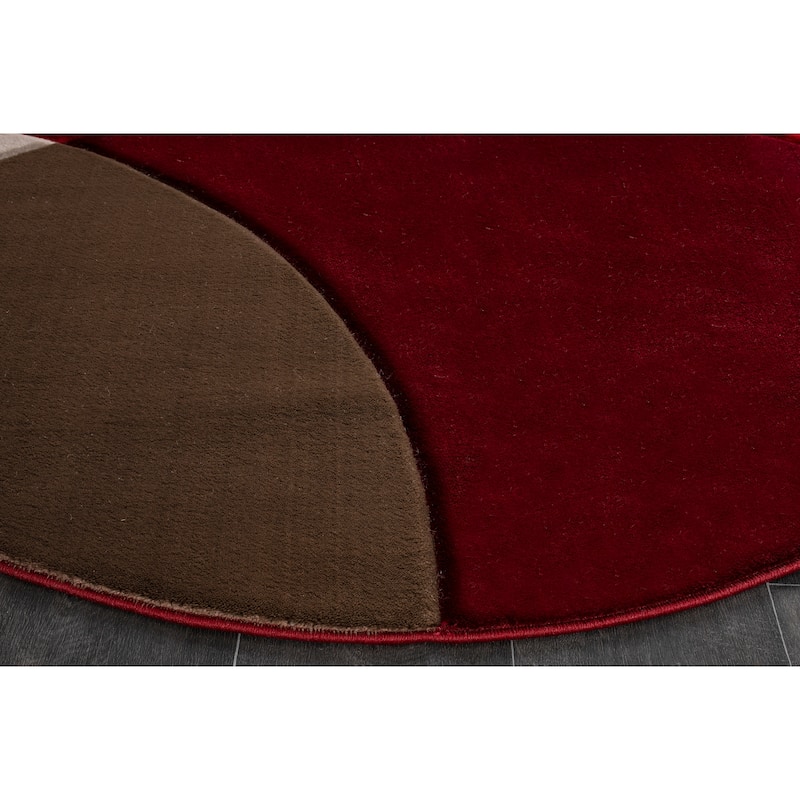 Rhodes Collection Abstract Circle Area Rug