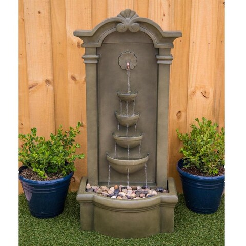 Apollo Moss Stone Finish Indoor/Outdoor Floor Fountain