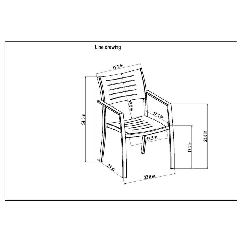 Amazonia White Aluminum Stacking Outdoor Patio Dining Chairs by Havenside Home
