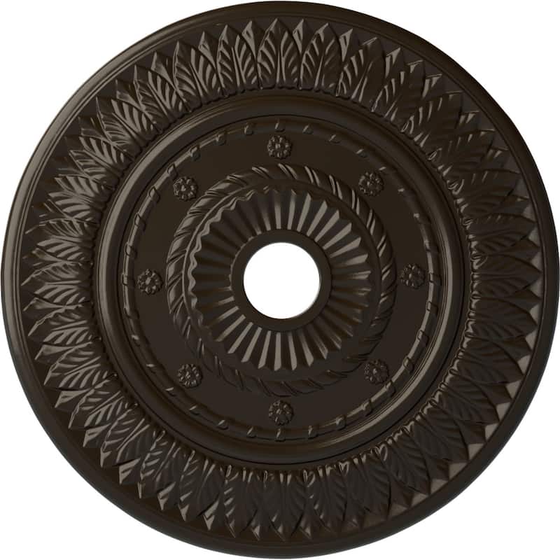 26 3/4"OD x 3 5/8"ID x 1 1/8"P Leaf Ceiling Medallion