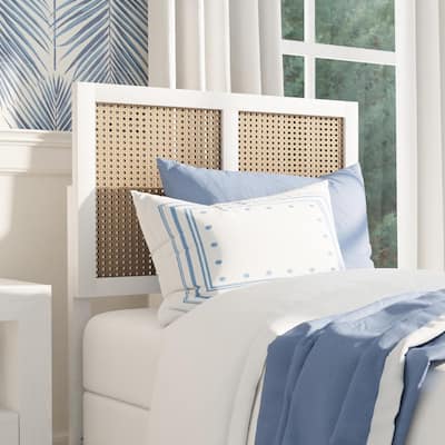 Serena Wood and Cane Panel Headboard