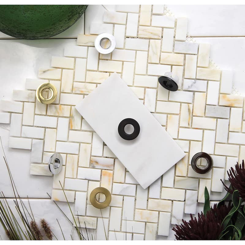 Kingston Brass Made To Match 1-3/16" Sink Overflow Hole Cover Ring