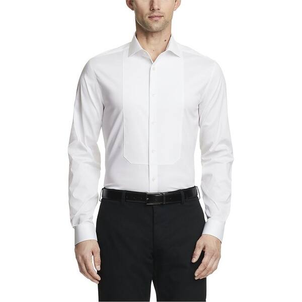 Calvin Klein Men's Infinite Color Sustainable Slim Fit Dress Shirt White  Size 34X35 - Bed Bath & Beyond - 40640136