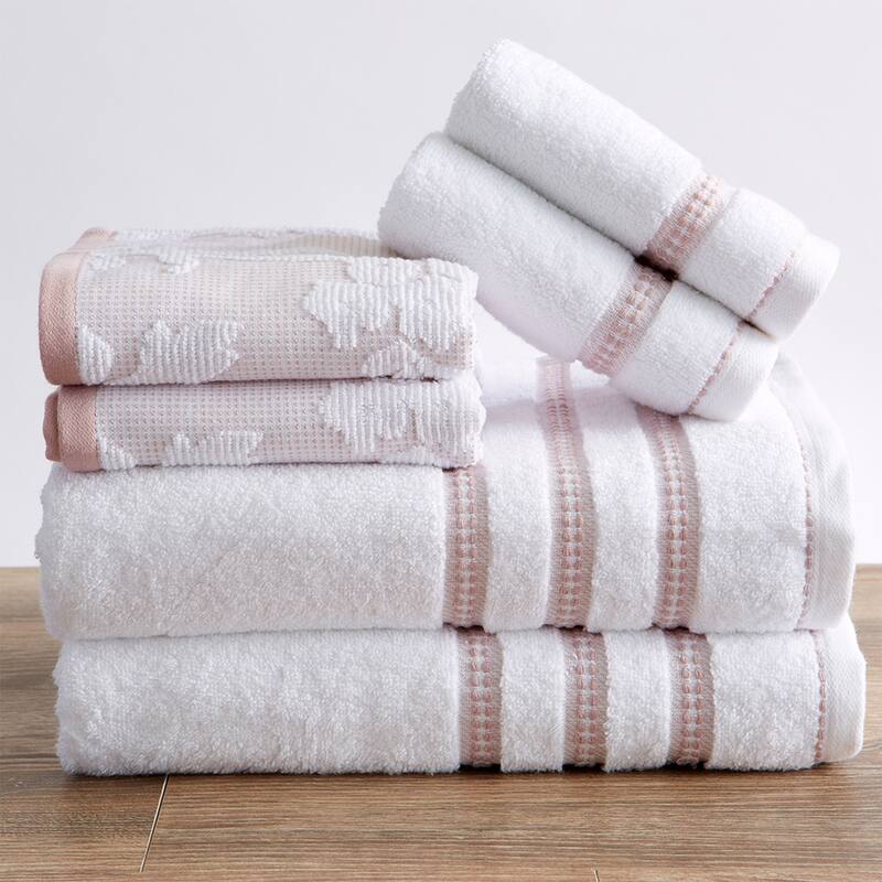 Luxurious Cotton Decorative Floral Towel Set
