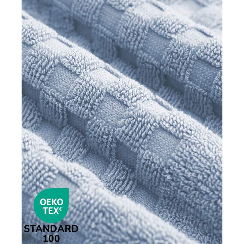 Feather and Stitch NY 650 GSM Premium Cotton 6 Piece Towel Set Super Absorbent Quick Dry Spa Quality