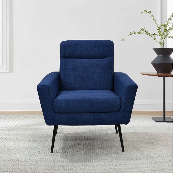 IWMH Swivel Accent Chair For Living Room, Upholstered Armchair With Metal Legs