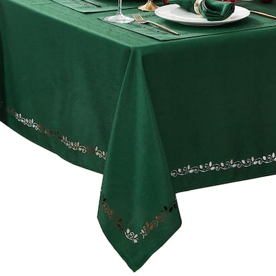 Holly Scroll Laser Cut Tablecloth