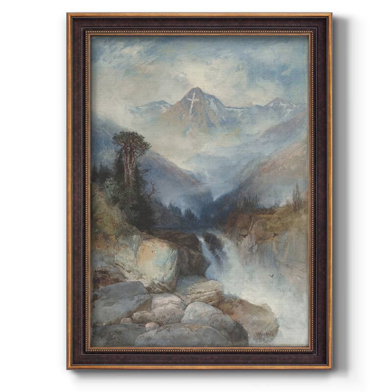 Mountain of the Holy Cross Premium Framed Canvas- Ready to Hang - 16X20 - Bronze