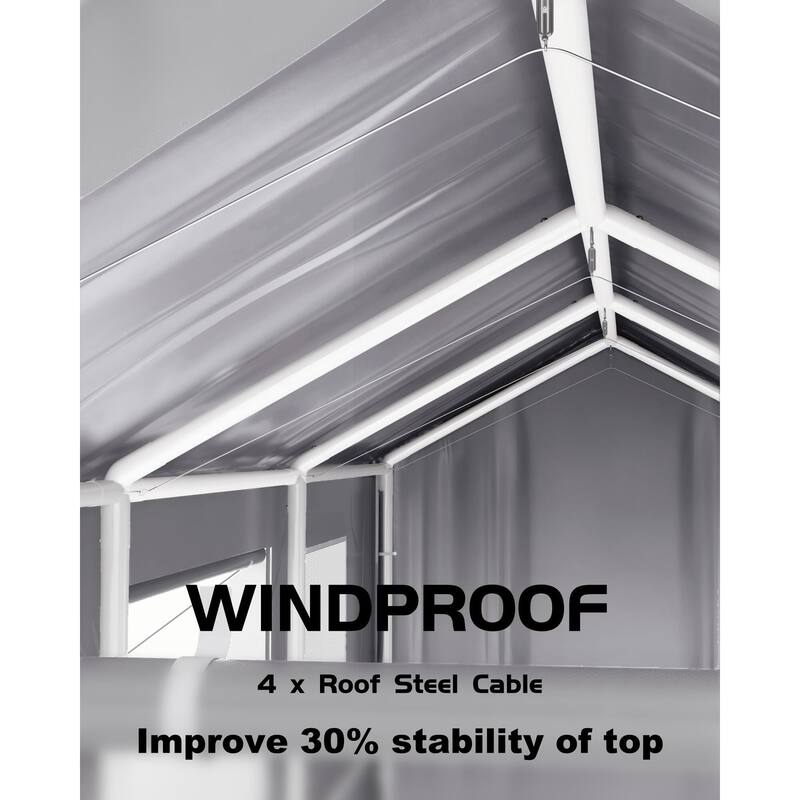 10'x20',13'x20',13'x25' Carport Windproof