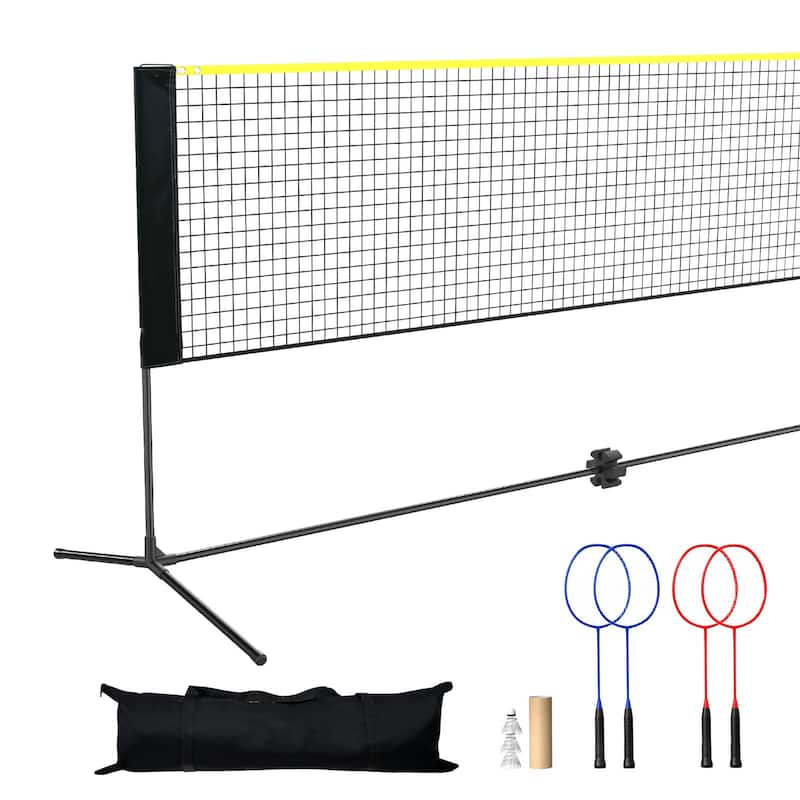 20ft Adjustable Volleyball Net for Badminton, Tennis, and Pickleball