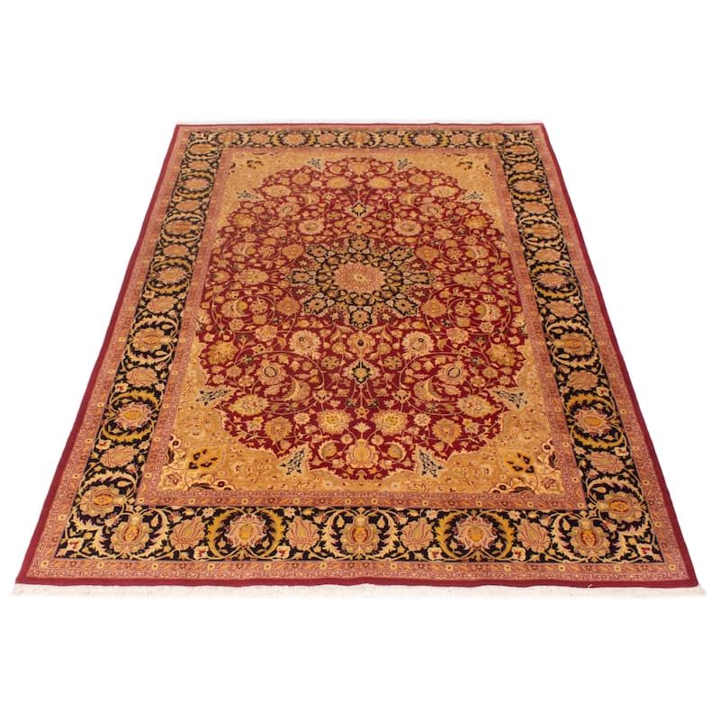ECARPETGALLERY Hand-knotted Pako Persian 18 Of 20 Burgundy Wool Rug - 6'2 x 9'8