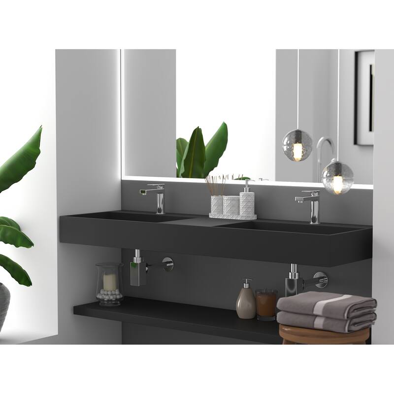 Juniper Stone Solid Surface Wall-mounted Vessel Sink