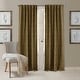preview thumbnail 1 of 14, Elrene Antonia Blackout Rod Pocket/Back Tab Curtain Panel 52" W X 108" L - Antique Gold